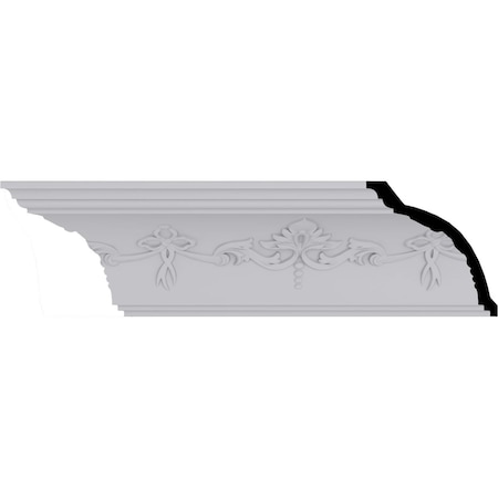 Ekena Millwork 4 1/4"H x 4 1/8"P x 5 7/8"F x 94 1/2"L, (8" Repeat), Sydney Crown Moulding MLD04X04X05SY